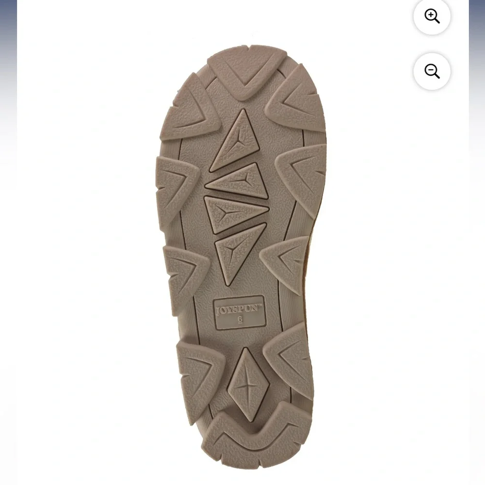 NWT Joyspun Women's Suede Clog Slippers - Picture 5 of 7